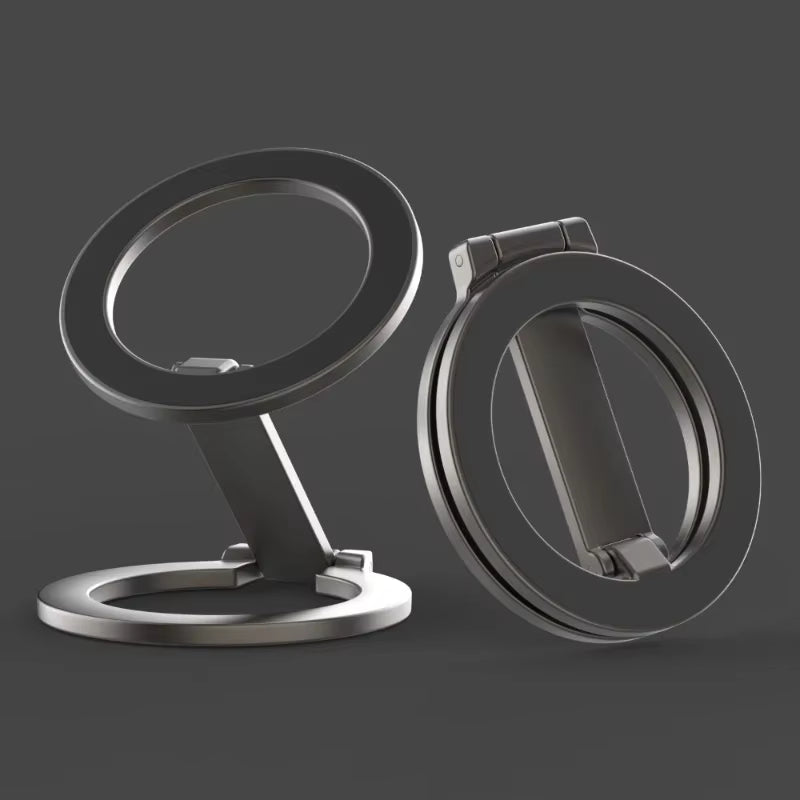 Foldable Double Sided Magnetic Phone Holder for Magsafe Gym Treadmill  Folding Car Holder Magnetic Smartphone Stand