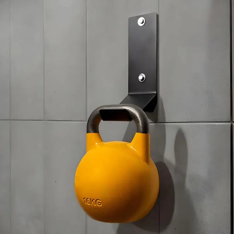 Kettlebell Rack Solid Steel Kettlebell Hook Wall Mount Gym Rack Wall Mount Organizer Weight Rack for Home Gym Hardware Included