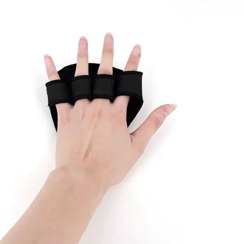 Hand Palm Protector Gym Fitness Gloves Half Finger Lifting Palm Dumbbell Grips Pads Weightlifting Training Glove Gym Workout