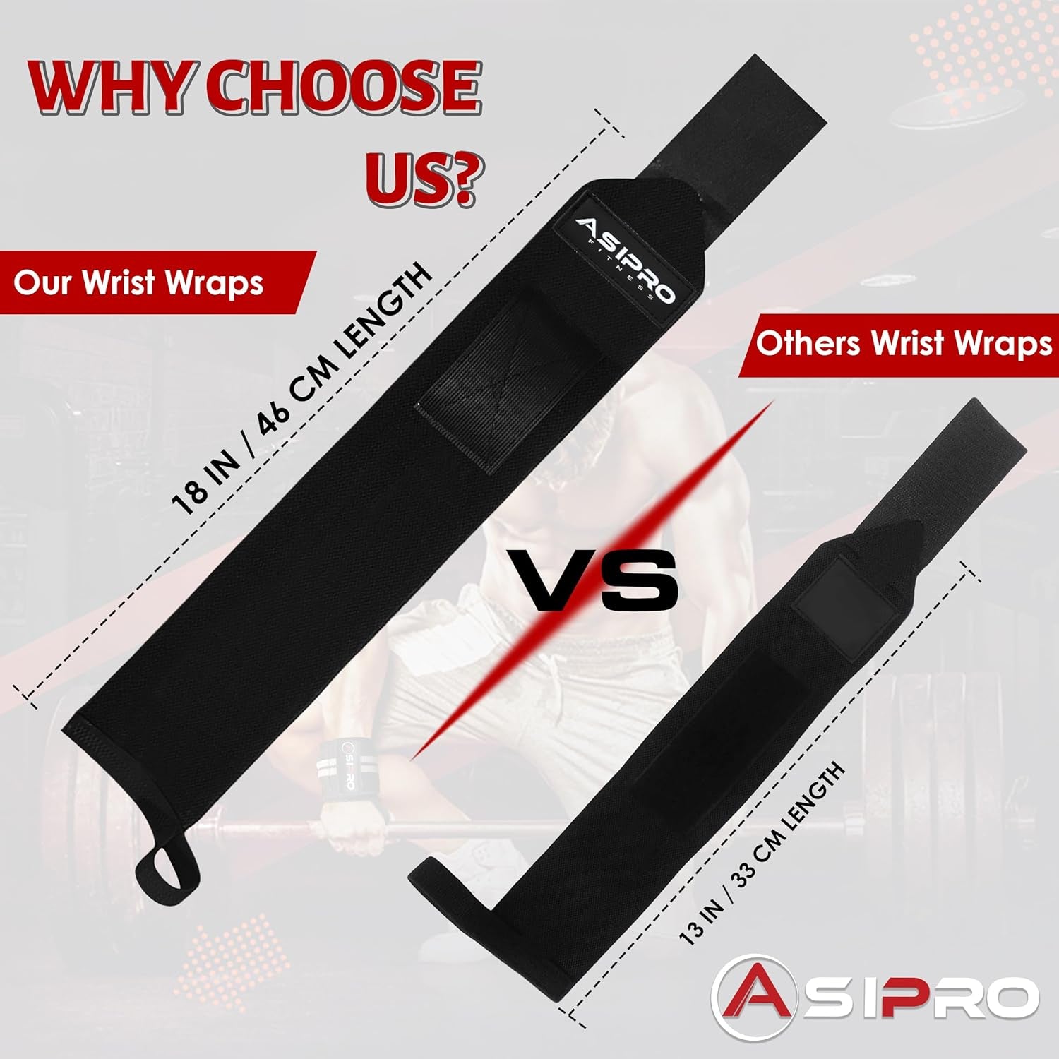 Handgelenk Bandagen Gym 45Cm Profi Wrist Wraps Handgelenkband